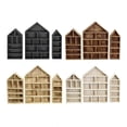 thumbnail image 3 of Set of 3 Multip Sized Wooden Shadows Boxes Wall Display Shelves for Collectible Figures Storage Organizersle, 3 of 8