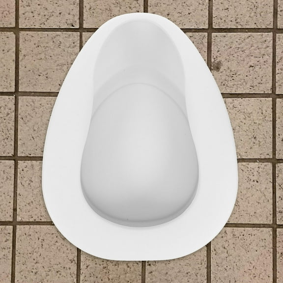 BESTYASH Portable Bedpan for Elderly White Plastic Leakproof for Hospital and Home Use