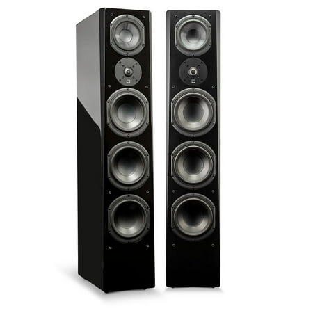 SVS Prime Pinnacle Reference Tower Speaker 1 Aluminum Tweeter 5.25 Midrange Triple 6.5 Woofers - Piano Gloss Black