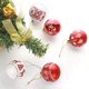 thumbnail image 4 of Juego de 24 Adornos de bolas de Navidad irrompibles Sincero 6 cm color rojo blanco, 4 of 8