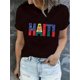 thumbnail image 1 of Creative English Flag Pattern Printed Women'S Fashion Trendy Round Neck Short Sleeve, Simple Casual Sports T-Shirt, Comfortable Summer Top for Women During Holidays., 1 of 8