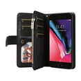 thumbnail image 3 of Multifunctional Case for iPhone 7, iPhone 8, iPhone SE 2020 & SE 2022,[RFID Blocking] 9 Credit Cards Holder with Wrist Strap, Premium PU Leather Zipper Wallet Purse Magnetic Flip Phone Cover, Black, 3 of 12
