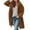 Coffee, variant on Women's Hooded Wool Blend Long Coat, Button Up Front with Pockets and Long Sleeve, Loose Fit Casual Winter Jacket for Cold Weather,Coffee,Size L