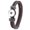 Brown, variant on Snap Jewelry Leather Double Braided Bracelet 7.5 Inch in Purple with Single Snap Holder