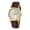 White #2, variant on Quartz Watch for Men, Classic Leather Watch with Day & Date Calendar, Easy to Read, Waterproof, Business Casual Analog Mens Wrist Watch, White