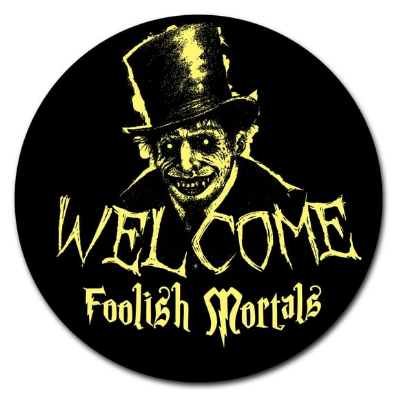 SignMission Circular Rigid Plastic Sign 12" Tall - Welcome Cat | Plastic Sign | Â Made in the USA