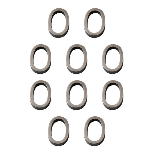 Cateissary Señales de puerta de entrada 3D de plástico para Hotel, placa de dirección para exteriores de apartamento, placa para sala de reuniones, número 0 10piezas