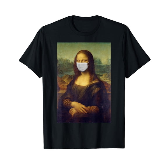Mona Lisa Face Mask T-Shirt