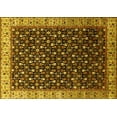 thumbnail image 1 of Ahgly Company Indoor Rectangle Oriental Yellow Industrial Area Rugs, 2' x 5', 1 of 4