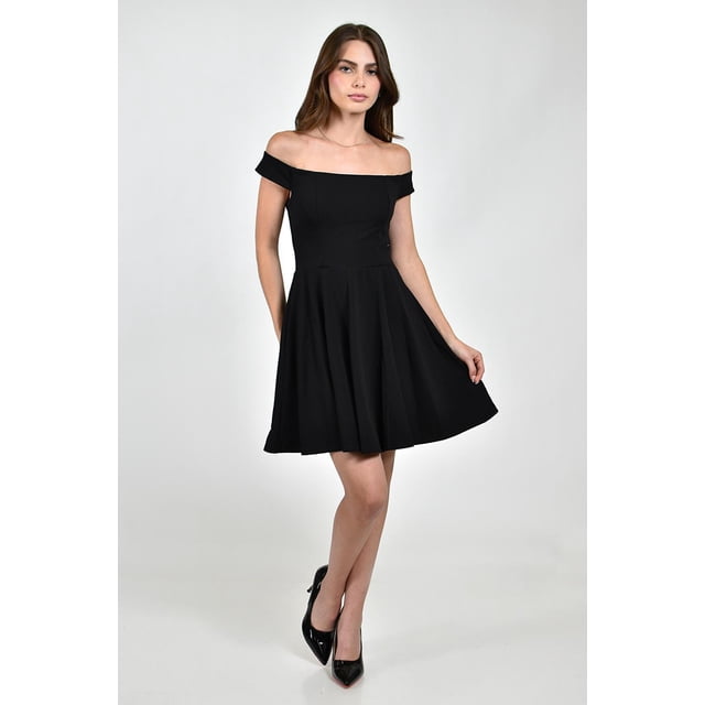 Vestido Off Shoulder Roman Fashion /Juvenil, 256473 (Negro) negro CH