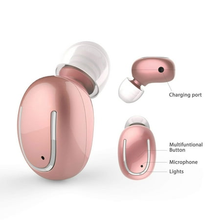 Q13 Mini Bluetooth Music Earbud Smallest Wireless Invisible Headphone with 5 Hour Playtime Car Headset for iPhone and Android Smart (Best Music Downloader For Android Phone)