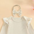 thumbnail image 5 of TOWED22 Toddler Baby Infant Girl Outfits Clothing Set Long Sleeve Graphic Sweatshirt + High WaistJoggers 2pcs Clothes for Preschool(Beige,12-18 M), 5 of 6