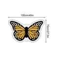 thumbnail image 2 of Butterfly Shaped Area Rug for Living Room, Bedroom, Bathroom, Entryway, Soft Low Profile Mat, More Hygienic, Easy to Clean, Anti-slip Heavy Rubber Mat, Home Decor, 40 x 27.5 inch(Purple), 2 of 5