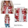 thumbnail image 1 of Fleece Vest, Soft Breathable Casual Zip Up Sleeveless Jacket Christmas Pattern Print Warm Elegant For Party ANGGREK Otros, 1 of 5