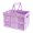 Purple, variant on EGYMEN Folding Outdoor Picnic Basket, Portable Supermarket Shopping Basket for Spring Outing, Multifunctional Storage Container for Groceries, Toys, Tools, Plastic, 7.3x5.3x4.9 Inches