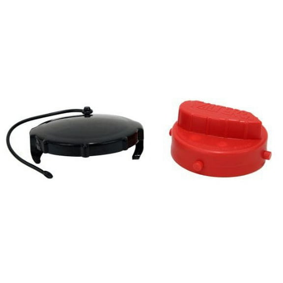 Valterra Red and Black T1020-3VP Universal Drain Hose Bayonet Drip Cap Set, Carded