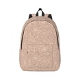thumbnail image 2 of Rocae Beige Sparkling Glitter for Durable Canvas Backpack Leisure Large Bag Travel Rucksack Multi-function Backpack Medium, 2 of 8