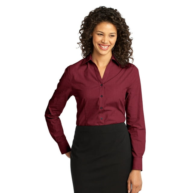 Port Authority Ladies Crosshatch Easy Care Shirt