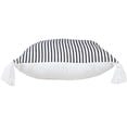 thumbnail image 6 of Laddha Home Designs Handwoven Striped Cotton Throw Pillow Cover - 20" - White and Black, 6 of 9
