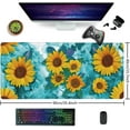 thumbnail image 2 of Modern Abstract Art Sunflowers XXL Gaming Mouse Pad 35.4x15.7in Desk Mouse Pad Waterproof Non-Slip Desk Mat Ideal for Laptop & Keyboard, 2 of 6