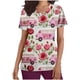 thumbnail image 2 of Fiudx Ofertas Del Día Blusa de Lactancia con Bolsillos y Manga Corta con Cuello En V y Estampado En Barbacoa para Mujer, 2 of 5