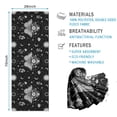 thumbnail image 2 of Black White Gothic Butterfly Sun Moon Flower Pattern Hot Yoga Mat Towel Non Slip for Hot Yoga - Quick-Drying Yoga Mat Cover with 4 Corner Pockets with Travel Bag - Hot Yoga Towel Non Slip 74"x26", 2 of 6