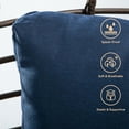thumbnail image 3 of MeetLeisure Outdoor / Indoor Egg Chair with Ottoman & Cushions,Blue, 3 of 8
