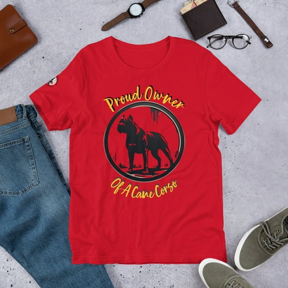 Cane Corso Owner Unisex t-shirt (Red, XS)