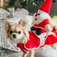 thumbnail image 7 of Topumt Pet Dog Santa Christmas Costumes Funny Santa Claus Riding on Pet Cosplay Coat Holiday Dressing up, 7 of 7