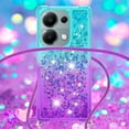 thumbnail image 4 of Funda para Xiaomi Redmi Note 13 Pro 4G Brillantina Líquida Divertida Reluciente y con Cristales en Movimiento Cuerpo Cruzado con Cordón Ajustable, 4 of 5