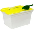 thumbnail image 1 of Storex Grand Bac à Sel de Roche (16 Gallons) avec Pelle, Jaune, Lot de 4, 1 of 1