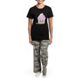 thumbnail image 4 of CafePress - Kawaii Cupcake Women's Dark Pajamas - Women's Short Sleeve Print T-Shirt and Pants Dark Cotton Pajama Set, 4 of 7