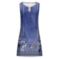 thumbnail image 4 of Robe Sans Manches à Col Rond Imprimée pour Femmes, 4 of 4