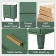 thumbnail image 6 of 24" Bathroom Vanity with Sink, Modern Bathroom Cabinet with Deep Drawer, 2-Tier Pull-Out Basket, Soft-Close Door, Solid Wood Frame, for Small Bathroom, Powder Room, Green, 6 of 11