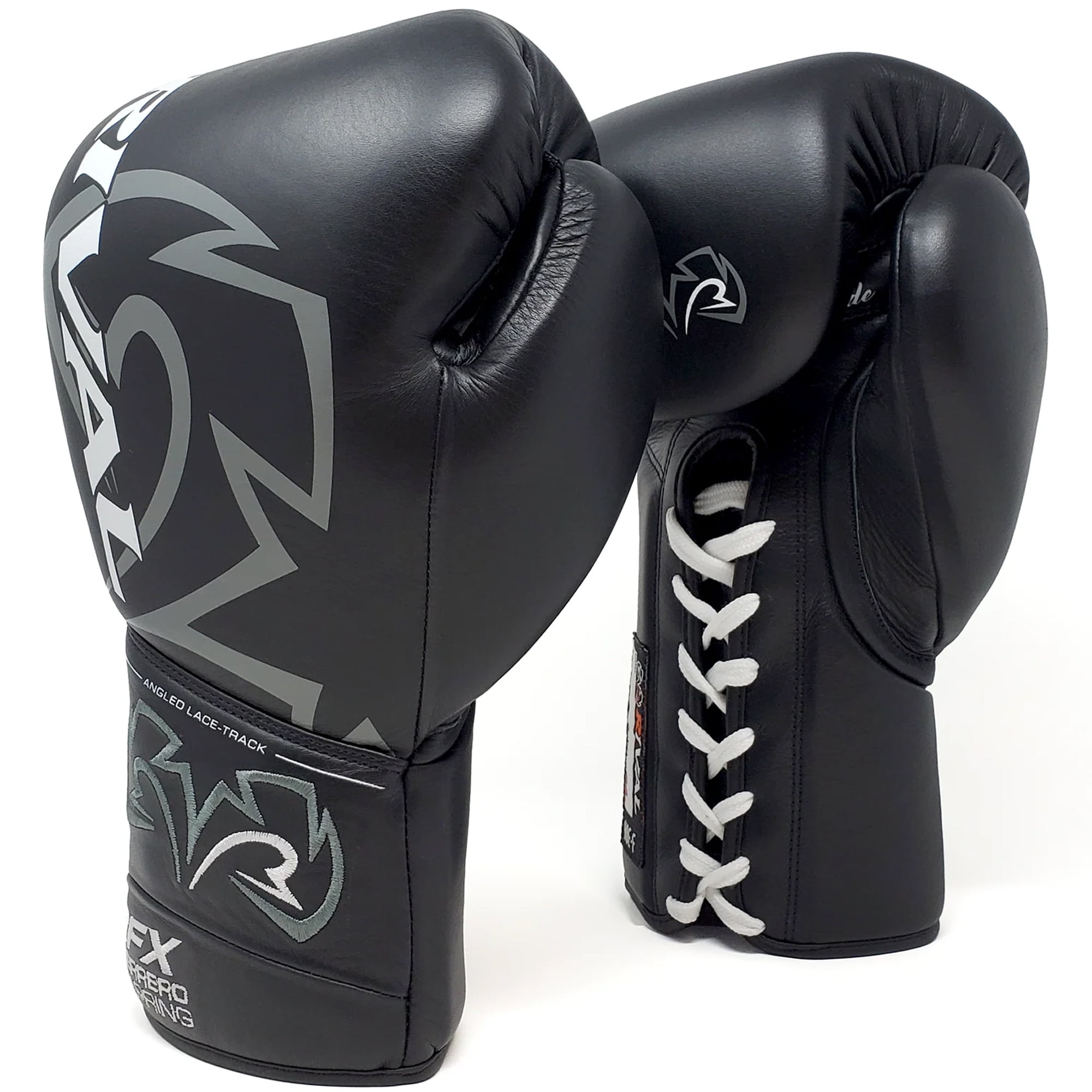 Rival Boxing RFX-Guerrero HDEF Lace-Up Sparring Gloves - 20 oz. - Black