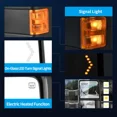 thumbnail image 3 of Ledkingdomus Tow Mirrors for 08-16 Ford F250-F550 Super Duty Power Heated Turn Signal, 3 of 9