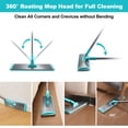 thumbnail image 6 of JOYMOOP 18 Inch Dust Mop for Hardwood Floors, Heavy Duty Industrial Wet Dry Mops with Telescopic Handle, Includes 3 Microfiber Mop Pads - Blue-grey, 6 of 9