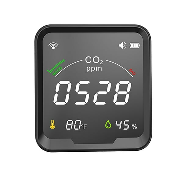 XZNGL WiFi Maison Intelligente Détecteur de Dioxyde de Carbone C / O2 Concentration Alarme Température et Humidité Détecteur de Gaz