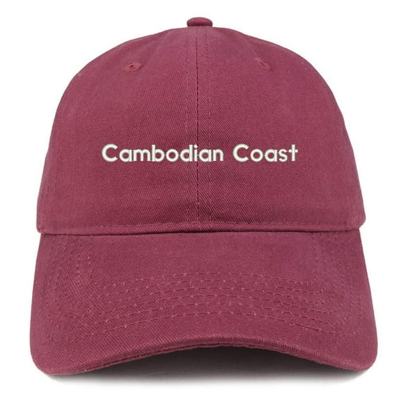 Trendy Apparel Shop Cambodian Coast Embroidered Cotton Unstructured Dad Hat