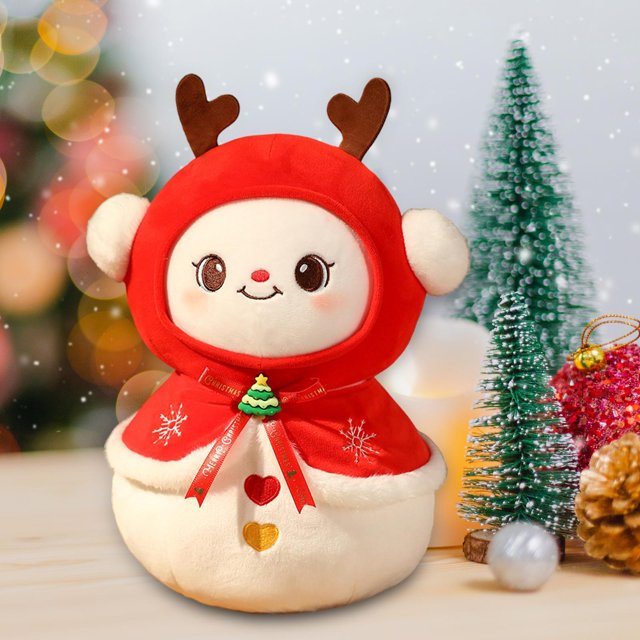 Muñeco de peluche navideño Macarena adorno navideño suave decoración navideña