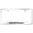 Chrome, variant on Nissan Pathfinder Laser Etched Logo Stainless Steel License Plate Frame (Black)