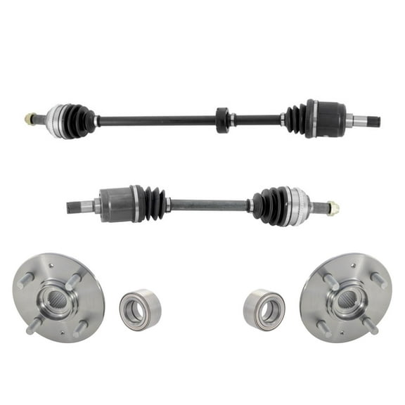 Front CV Axles and Wheel Hub Bearing for 01-05 Honda Civic 1.7L Automatic Trans