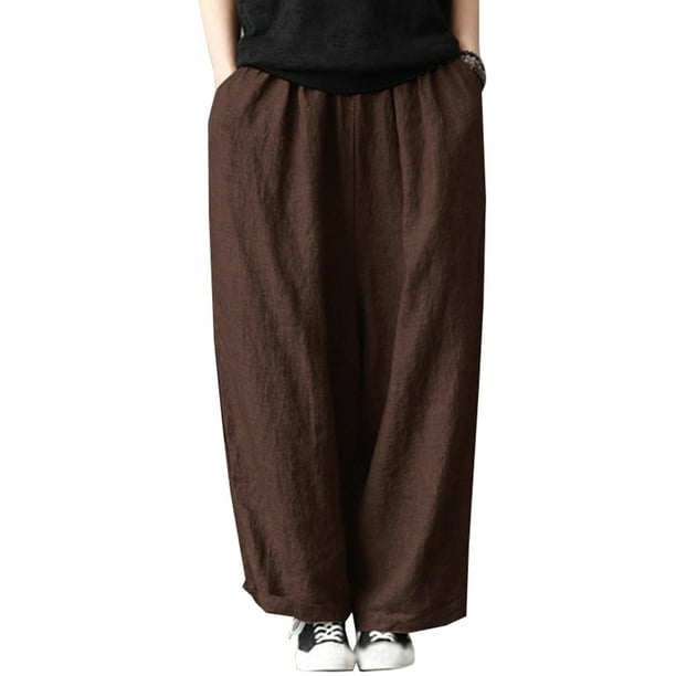 plus size wide leg trousers