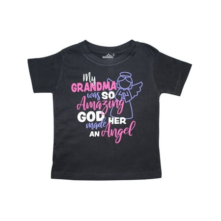 

Inktastic My Grandma was so Amazing God Made her an Angel Gift Toddler Toddler Girl T-Shirt