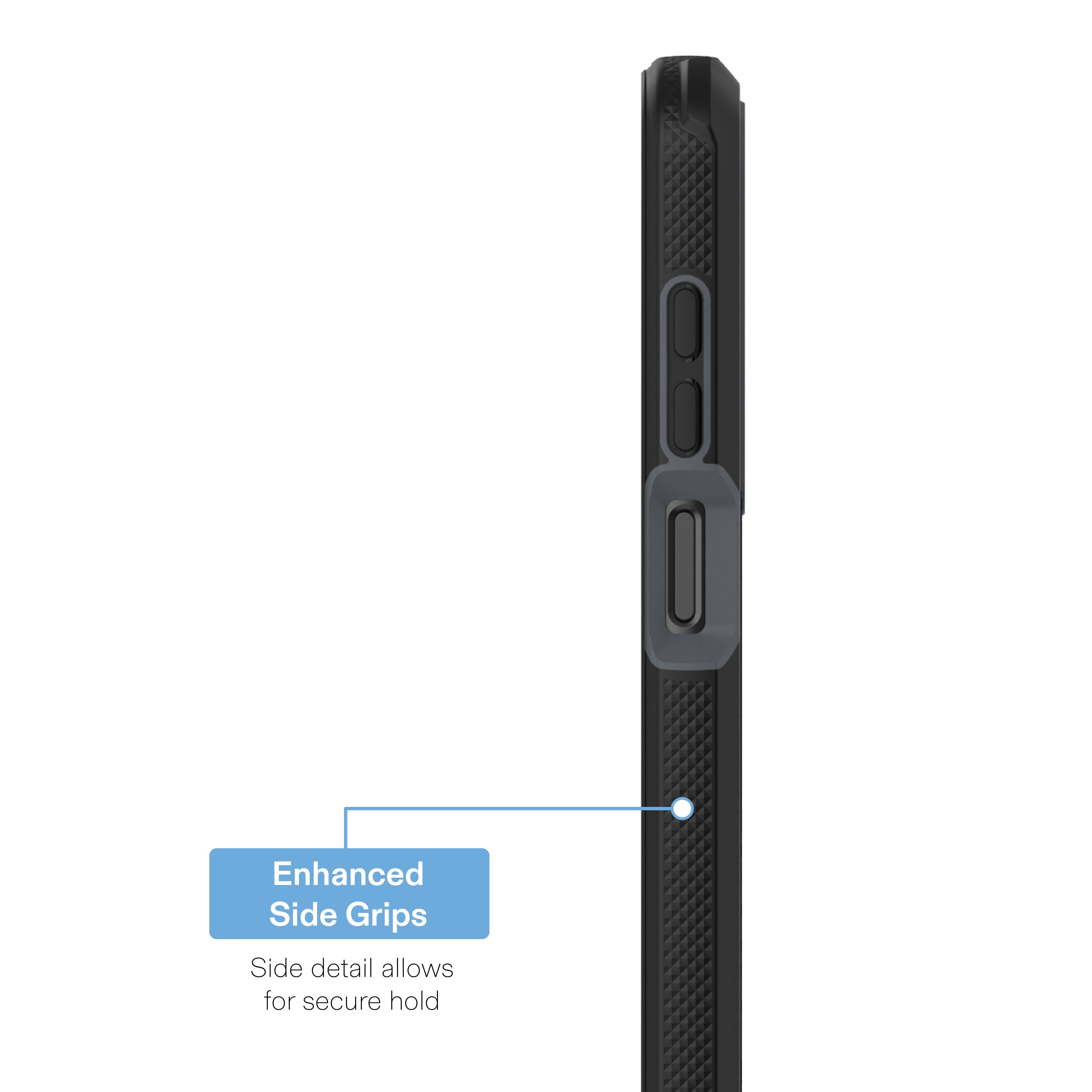 onn Slim Rugged Phone Case for Samsung Galaxy A16 5G - Black/Gray