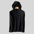 thumbnail image 5 of Xcmzpl Womens Knit Hoodies Basic Solid Color Hooded Sweatshirt Fashion Sweater Tops Cotton Long Sleeve Shirts Early Fall Fashion, 5 of 9