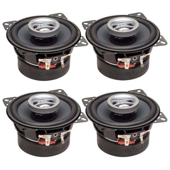 PowerBass 2 Pairs of OE-402 4" Coaxial 2-Ohm Speakers