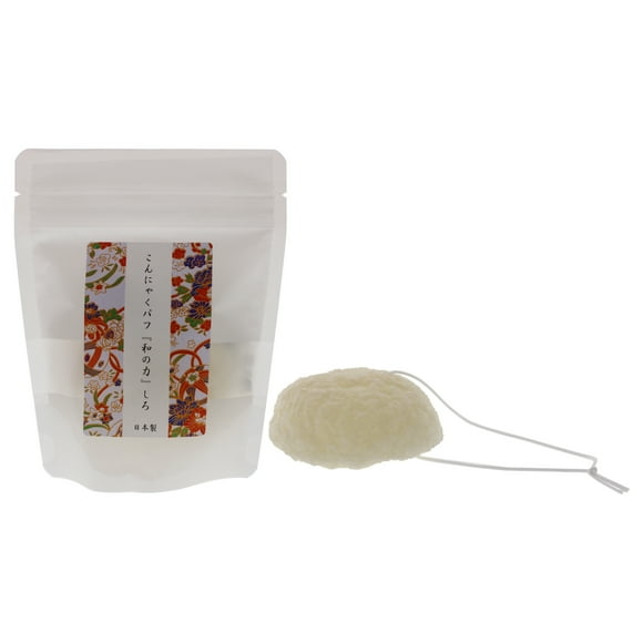 Esponja Konjac Puff Wanochikara Blanco 1 Pc