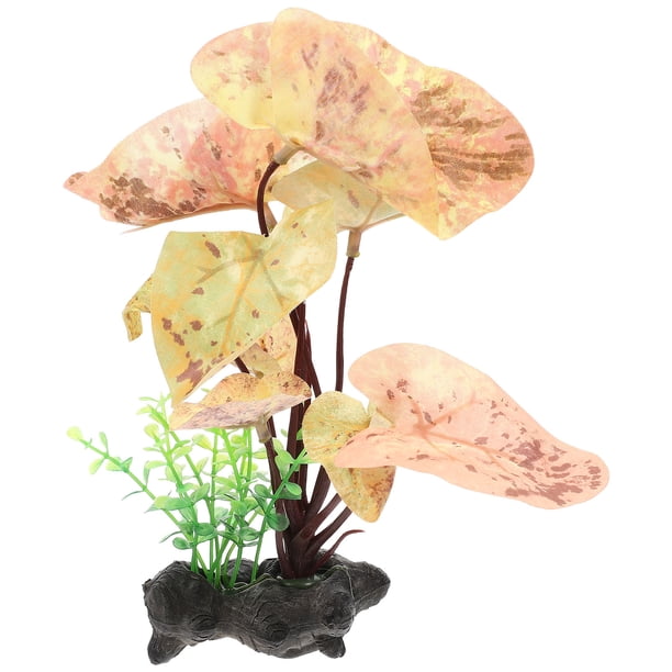 Planta de paisaje para acuario, decoración de plantas para pecera, decoración de plantas de acuario, planta acuática de plástico