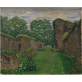 thumbnail image 3 of Anders Castus Svarstad 17x15 Black Modern Framed Museum Art Print Titled - Cloister Ruins at the Main Island (1926), 3 of 5